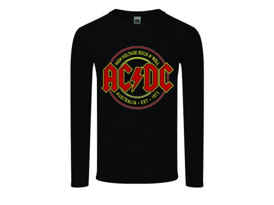 AC/DC High Voltage logo  - camiseta manga larga mujer